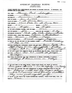 1980 Glen Schaeffer baseball application