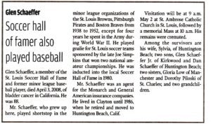 1980 Glen Schaeffer obituary
